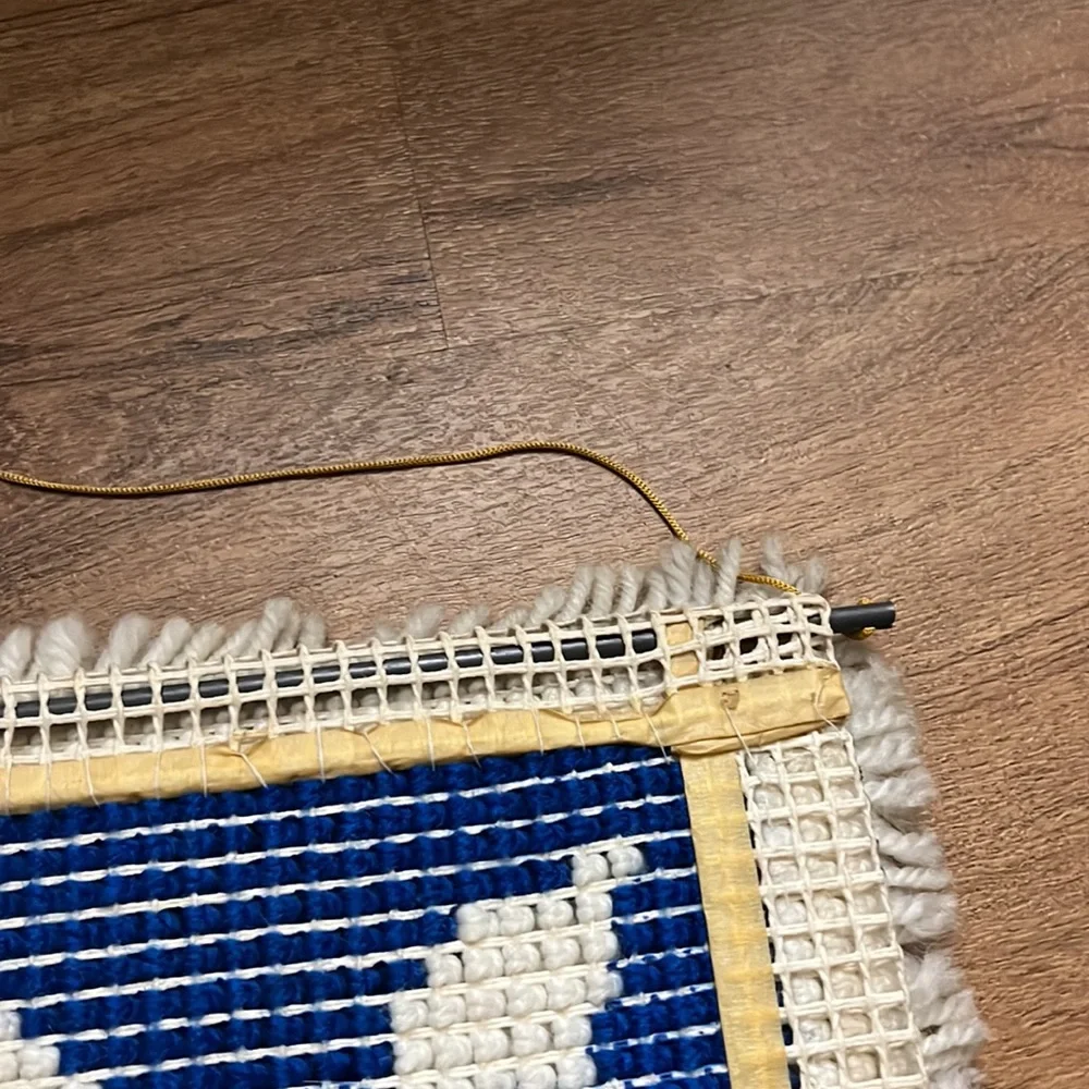 Vintage 70’s Star Rug Wall Hanging
